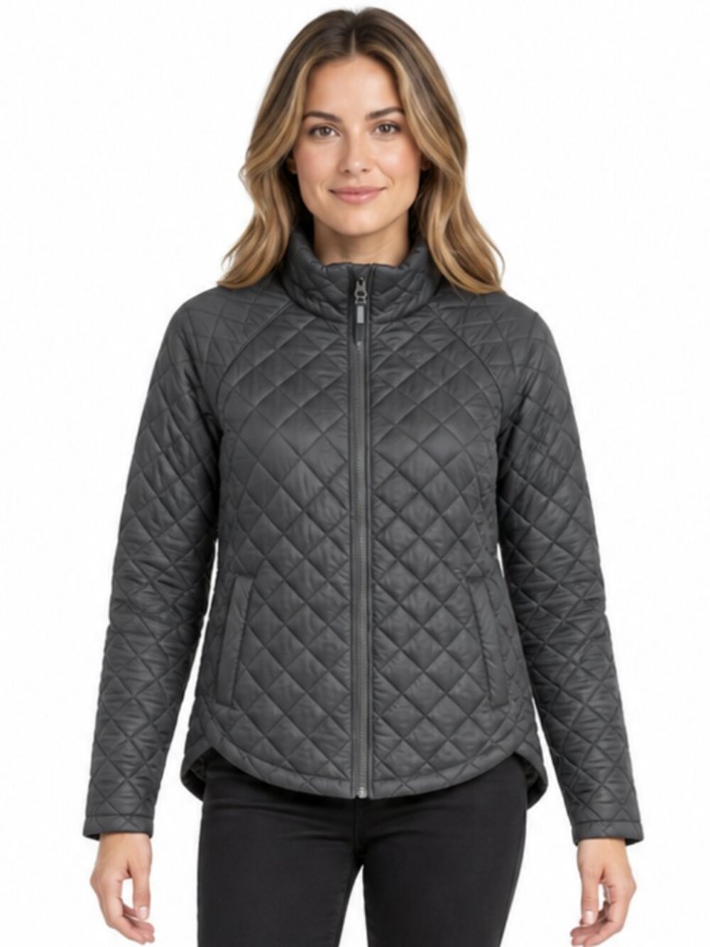Kyodan Gray Quilted Lightweight Puffer Jacket Size XS